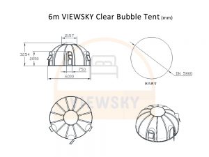 Clear bubble tent