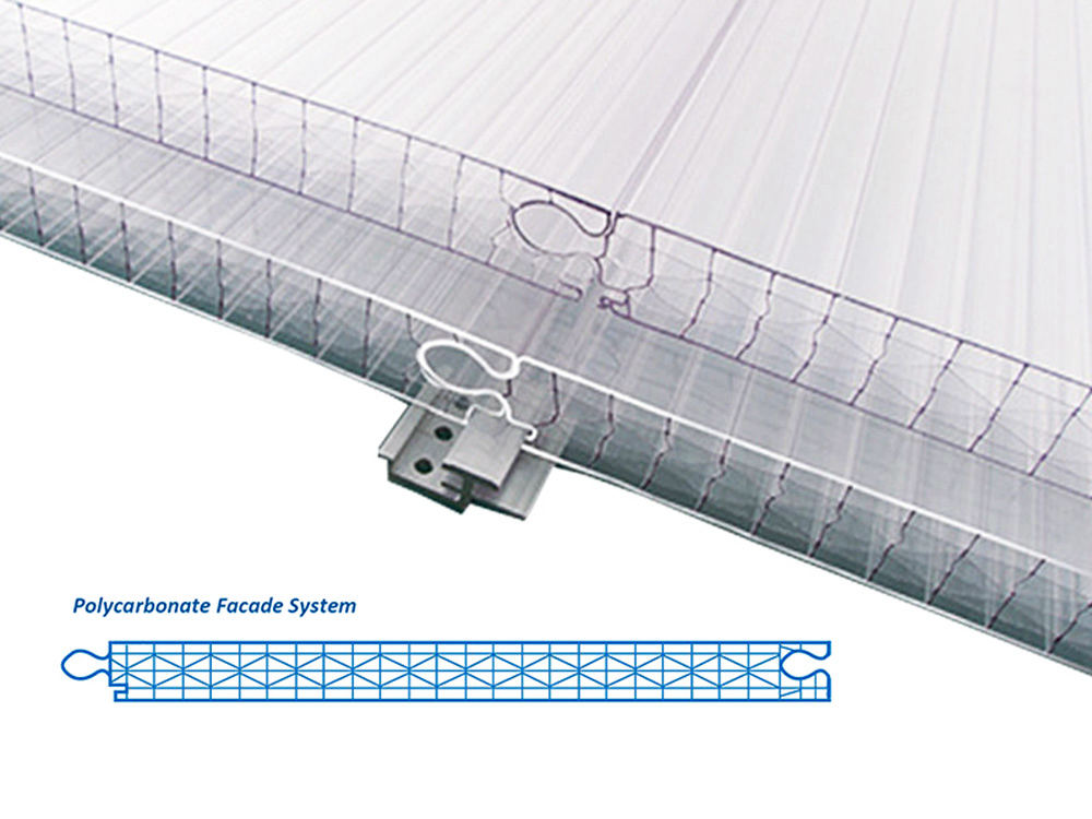 Polycarbonat Fassadenplatten