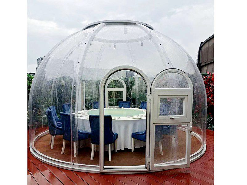 géant gonflable transparent dôme extérieur gonflable bulle tente gonflable  camping tente neige igloo