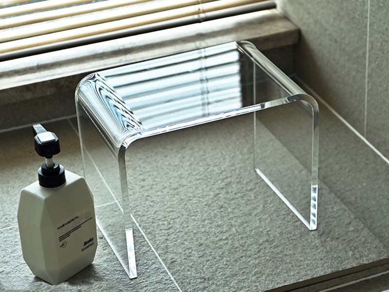 Acrylic Chair At Shower Room