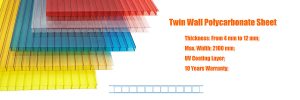 Twin Wall Polycarbonate sheet