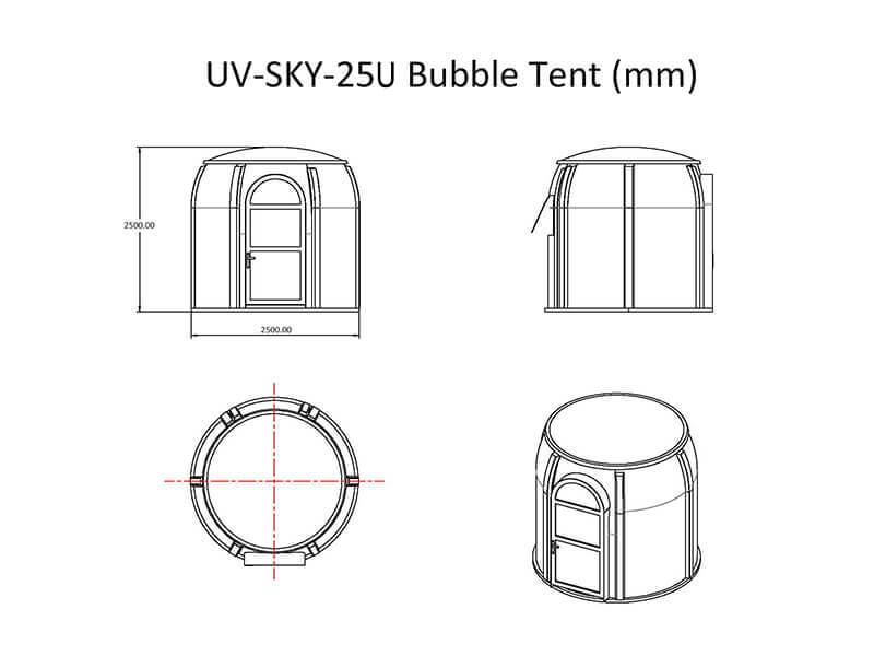 UV-SKY-25U bubble tent