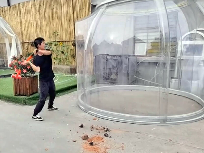 MAISON ET JARDIN : bulle gonflable géante transparente prix