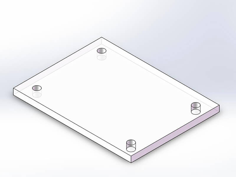 Drill polycarbonate sheets