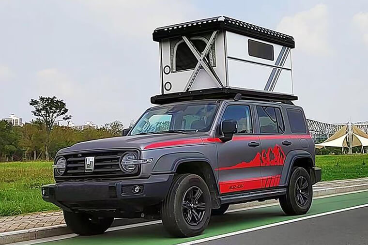 Safe Hard shell rooftop tent